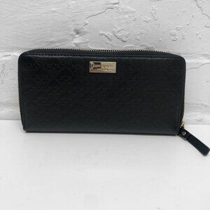 Kate Spade Neda Penn Place Embossed Leather Black Zip Wallet